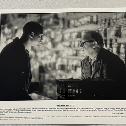 Enemy of the State Movie Press Publicity Photo Lot 2x Photograph Will Smith
