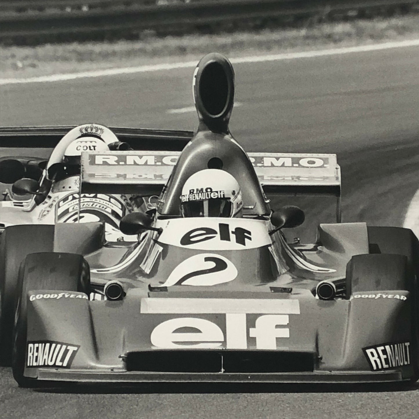 Vintage 1976 Formula 2 F2 Rouen Grand Prix Racing Photo Photograph Rene Arnoux 