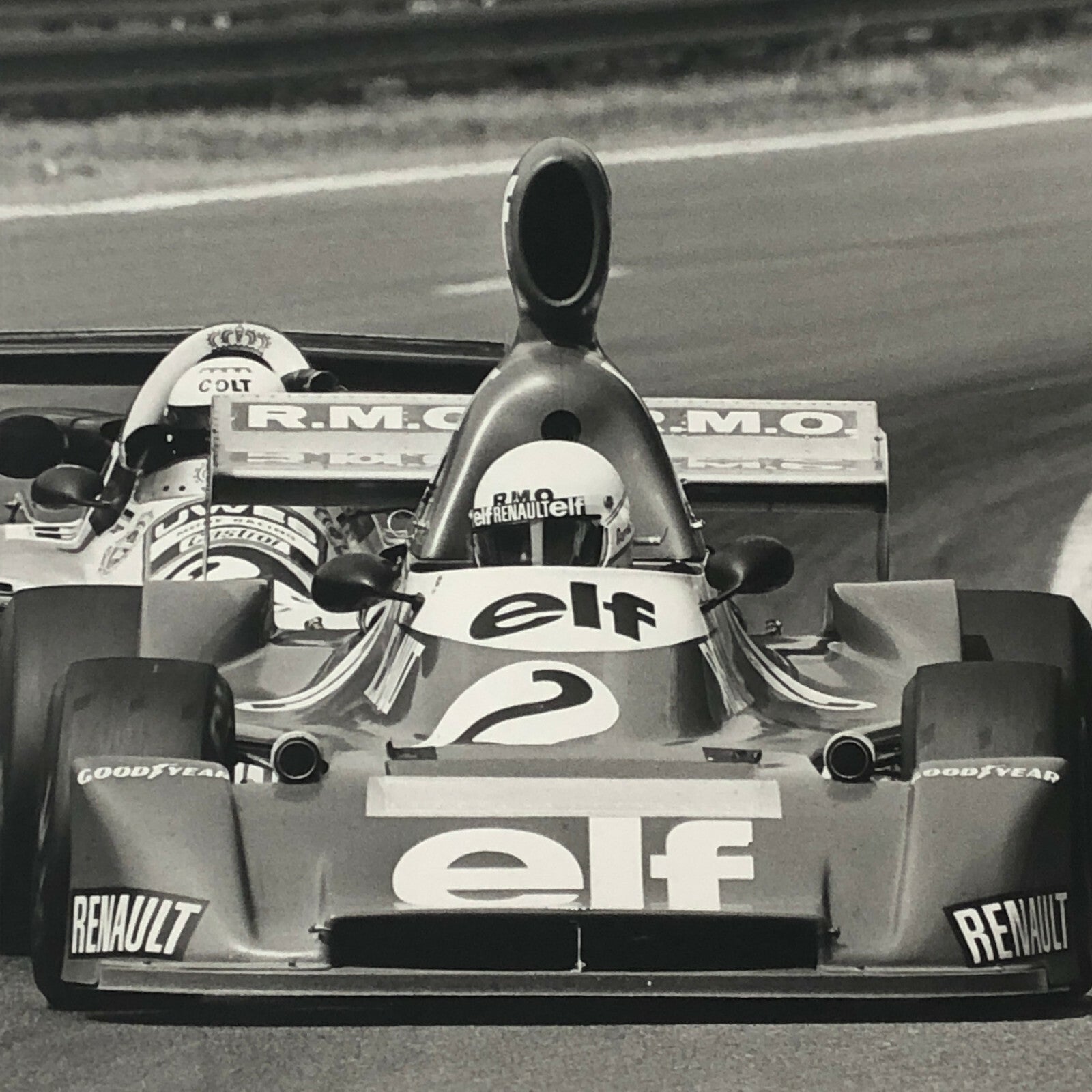 Vintage 1976 Formula 2 F2 Rouen Grand Prix Racing Photo Photograph Rene Arnoux 