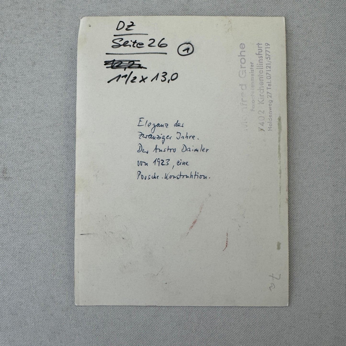 1923 Austro Daimler Car Automobile Photo Photograph Print