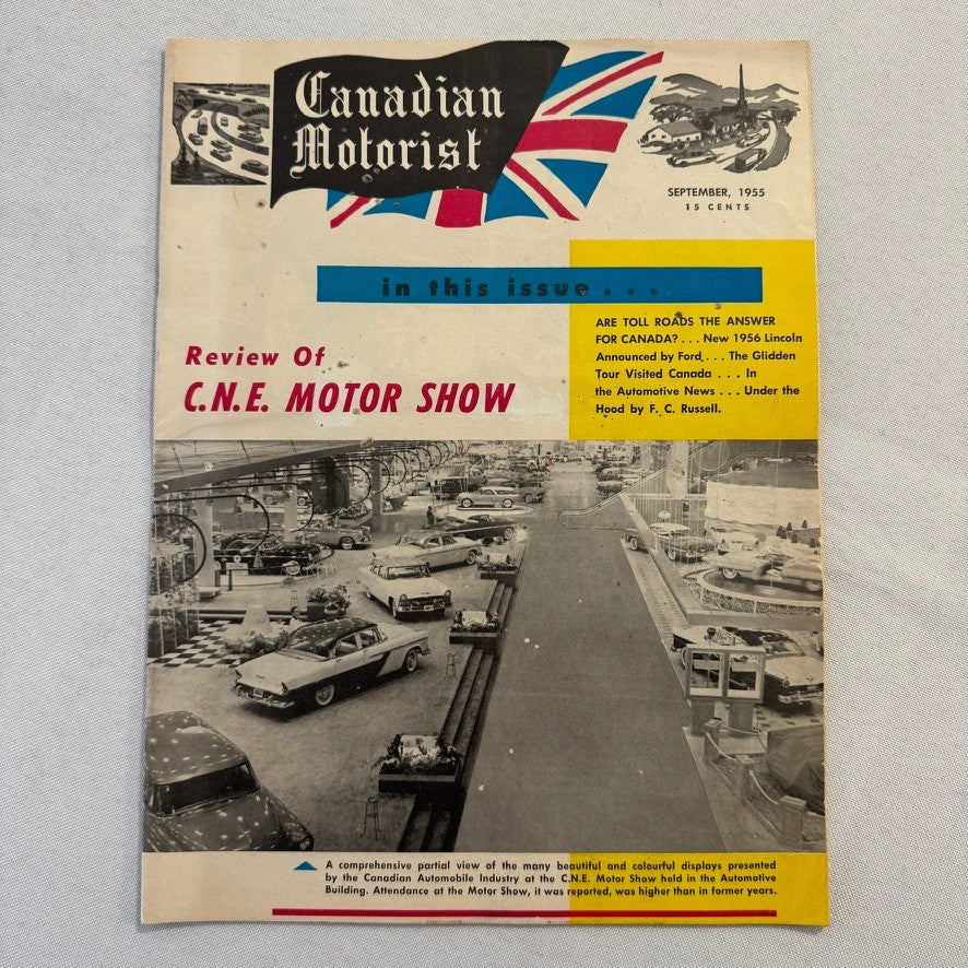 1955 Canadian Motorist Magazine CNE Motor Show Autoshow Glidden Tour September
