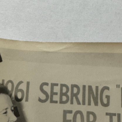 Vintage Racing Photo 1961 Sebring Race Trophy Alitalia Airlines