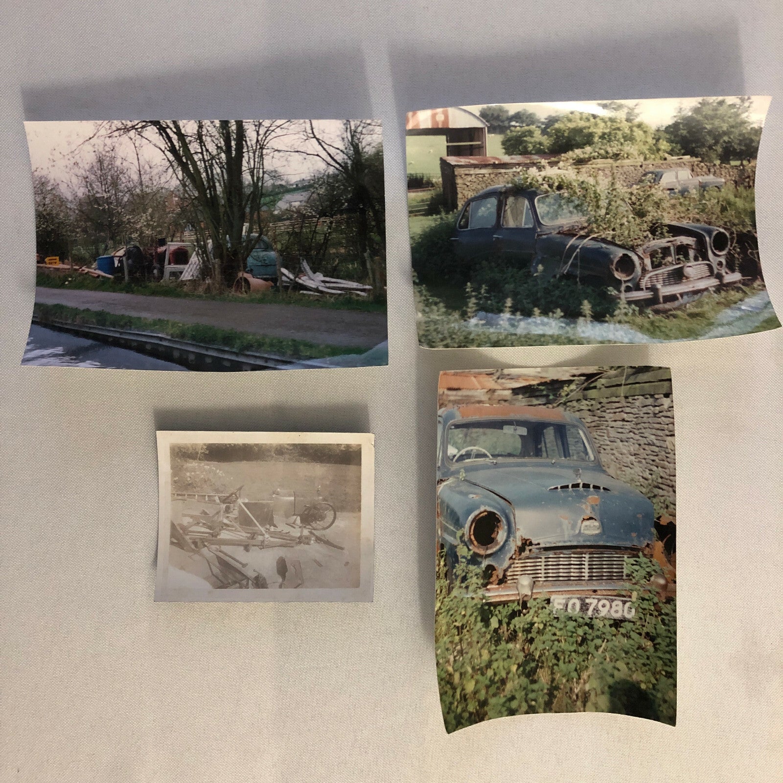 Vintage Austin Barn Find Junk Yard Car Part Photo Photograph Lot of 30