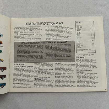 1978 AMC Car Sales Brochure Catalog AMC Concord Pacer Gremlin AMX Matador
