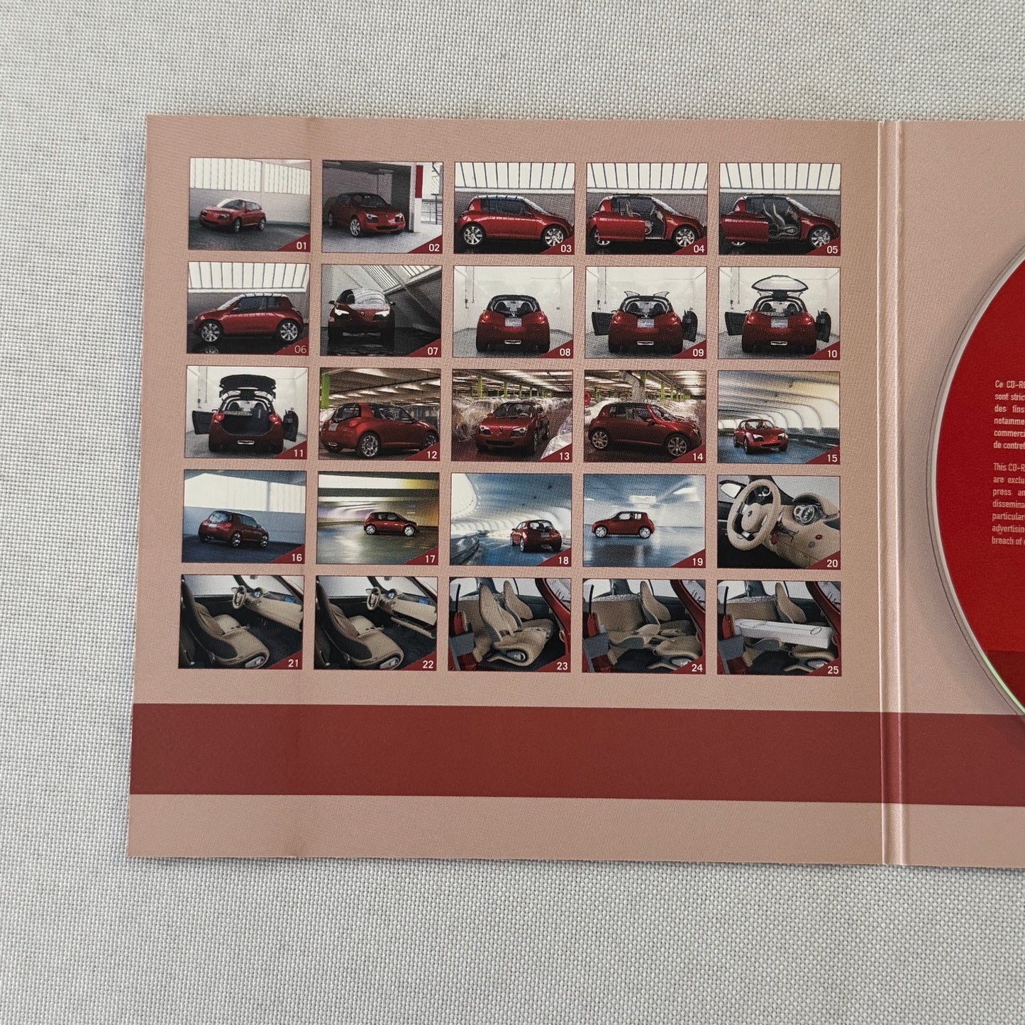 2005 Renault ZOE Concept Car Prototype Press Kit Brochure Photo CD GERMAN