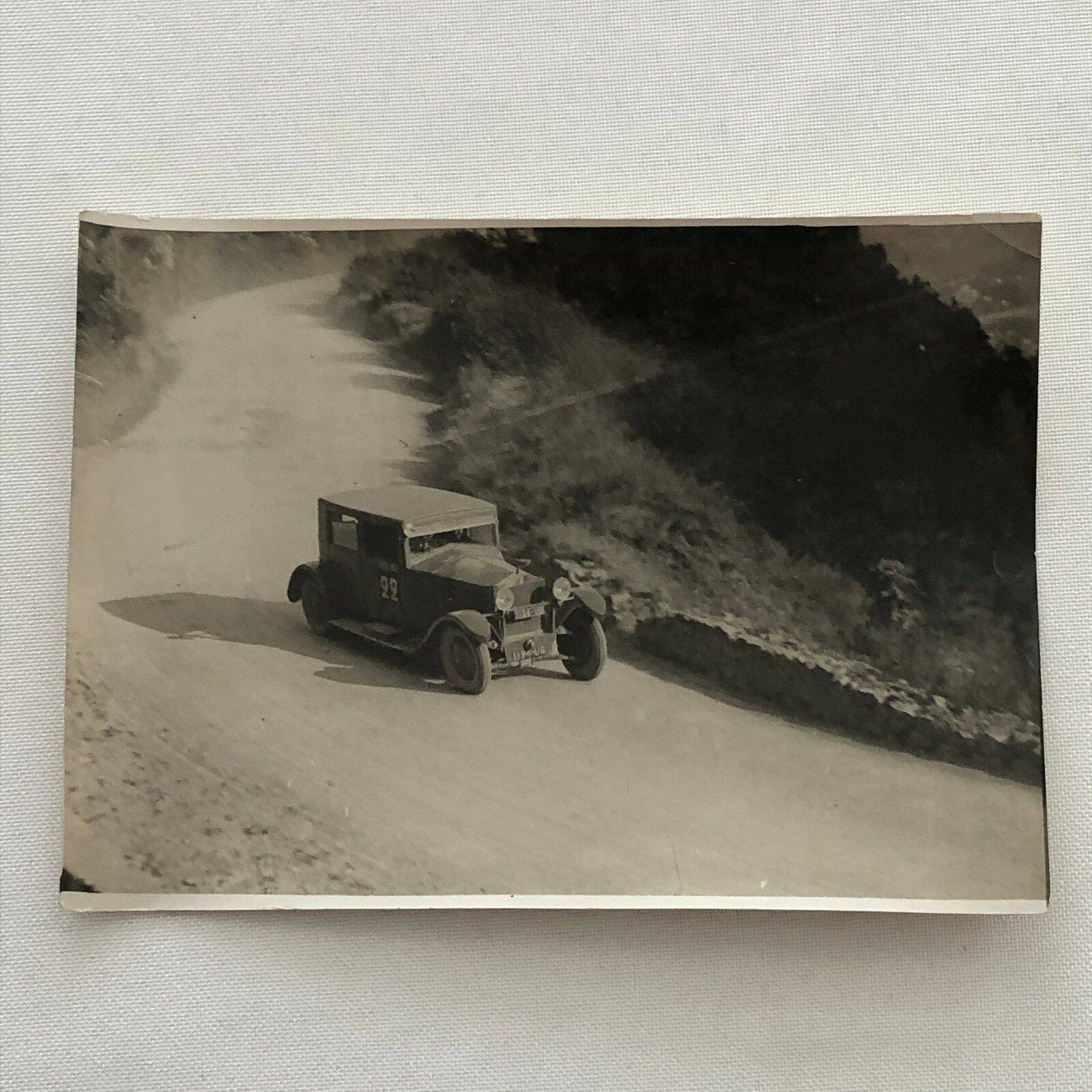 Antique Press Photo Photograph Meurisse Paris Nice Rallye Rally Racing Car