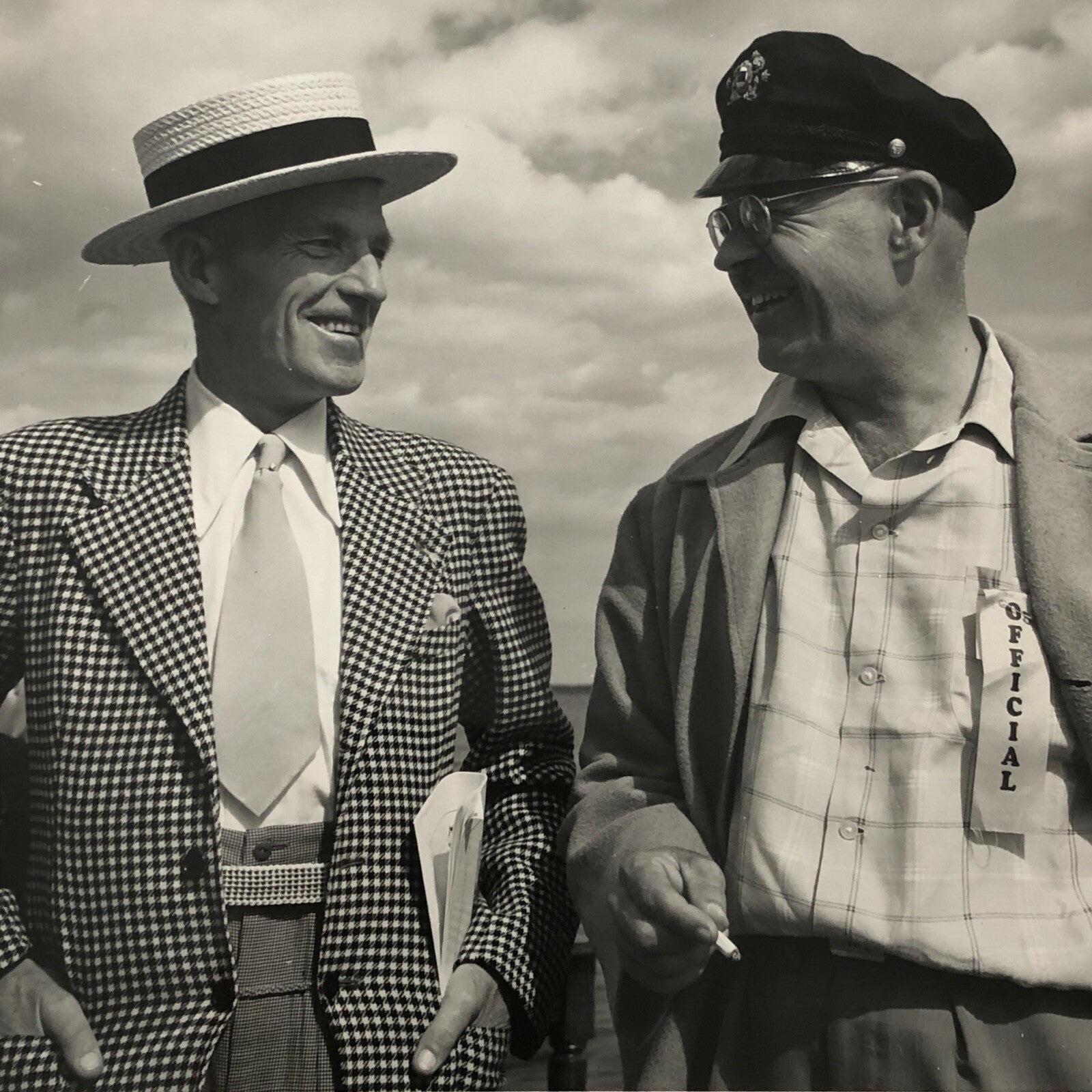 Motor Boat Racing Press Photo Photograph Print Race Officials 