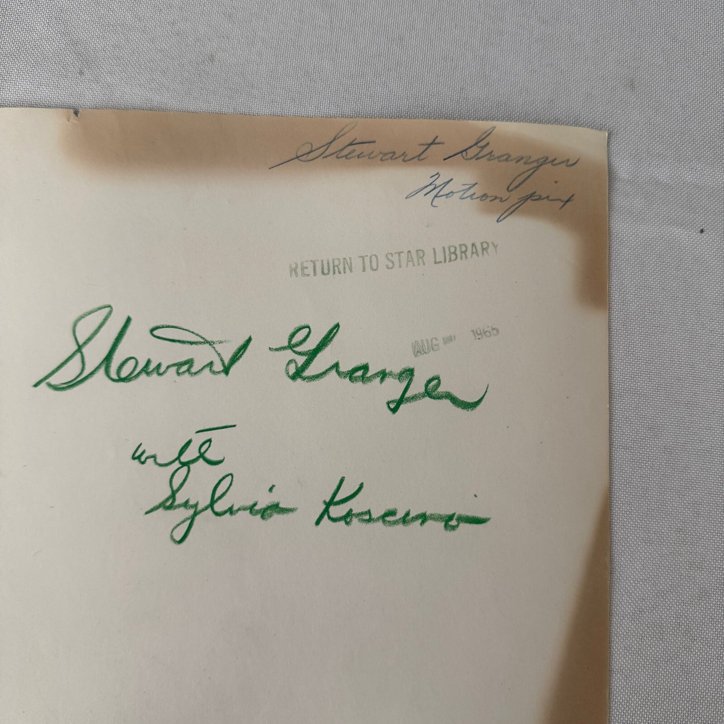 Andrew Granger Slyvia Koscina Actor Actress Movie Still Photo Photograph