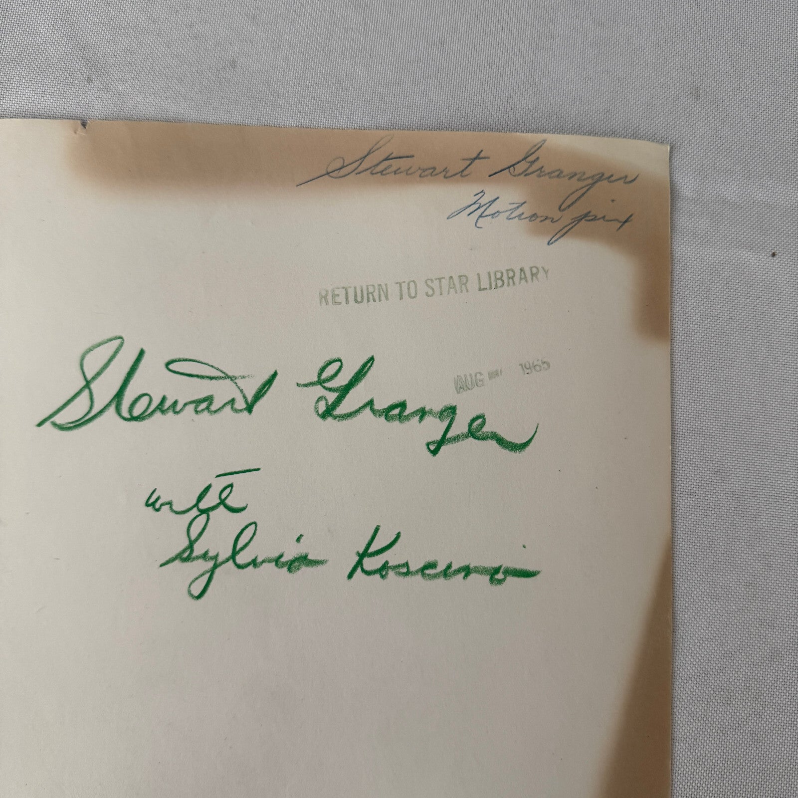 Andrew Granger Slyvia Koscina Actor Actress Movie Still Photo Photograph