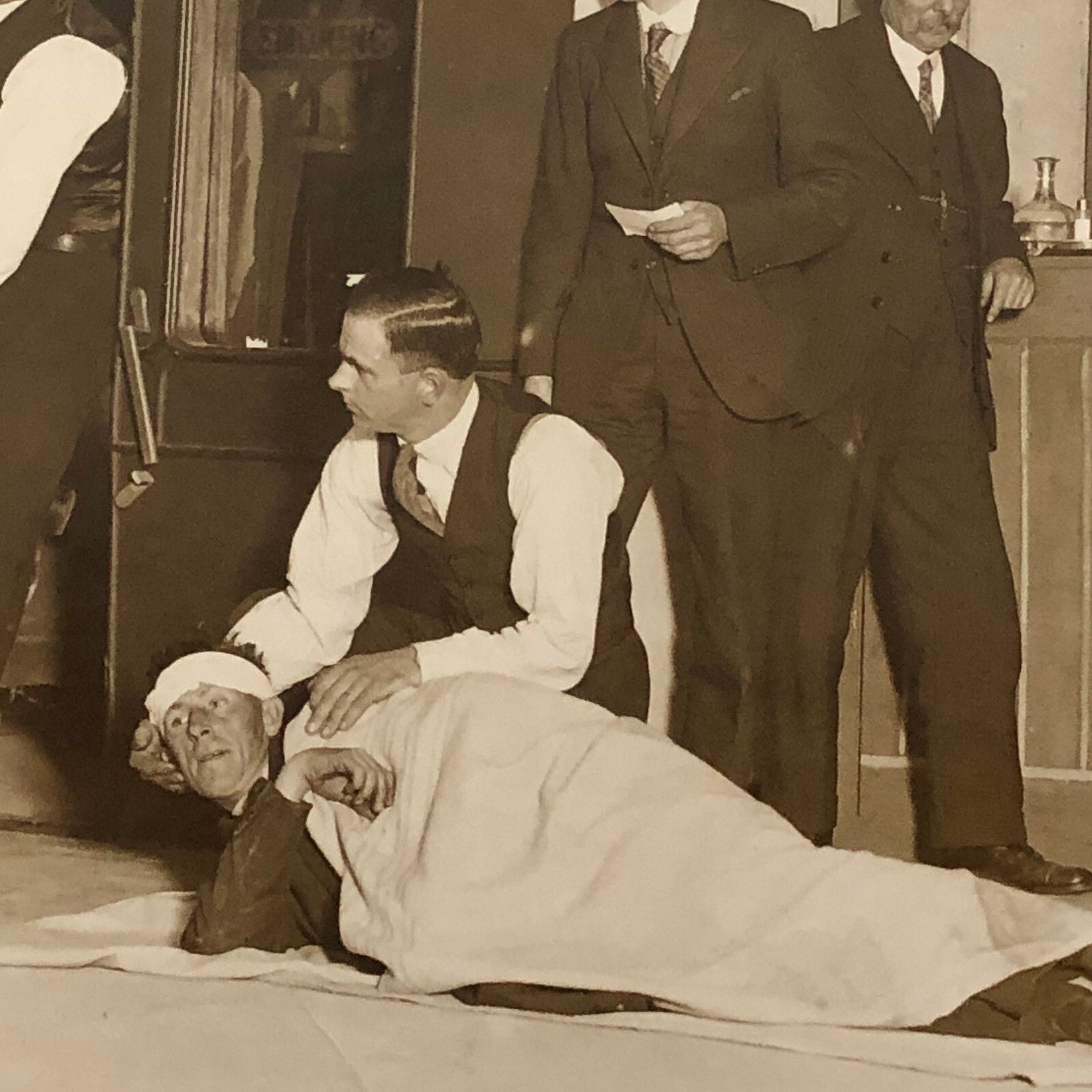 Press Photo Photograph London Midland and Scottish Railway Emergency Training