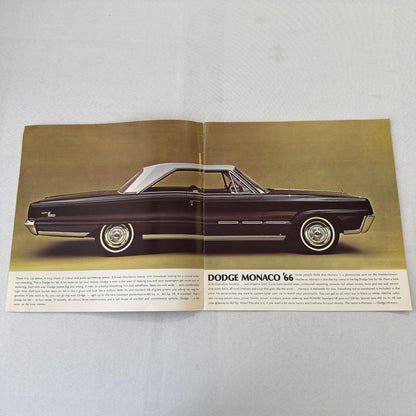 1966 Dodge Car Sales Brochure Catalog Monaco Polara 880 440 Vintage Automobile