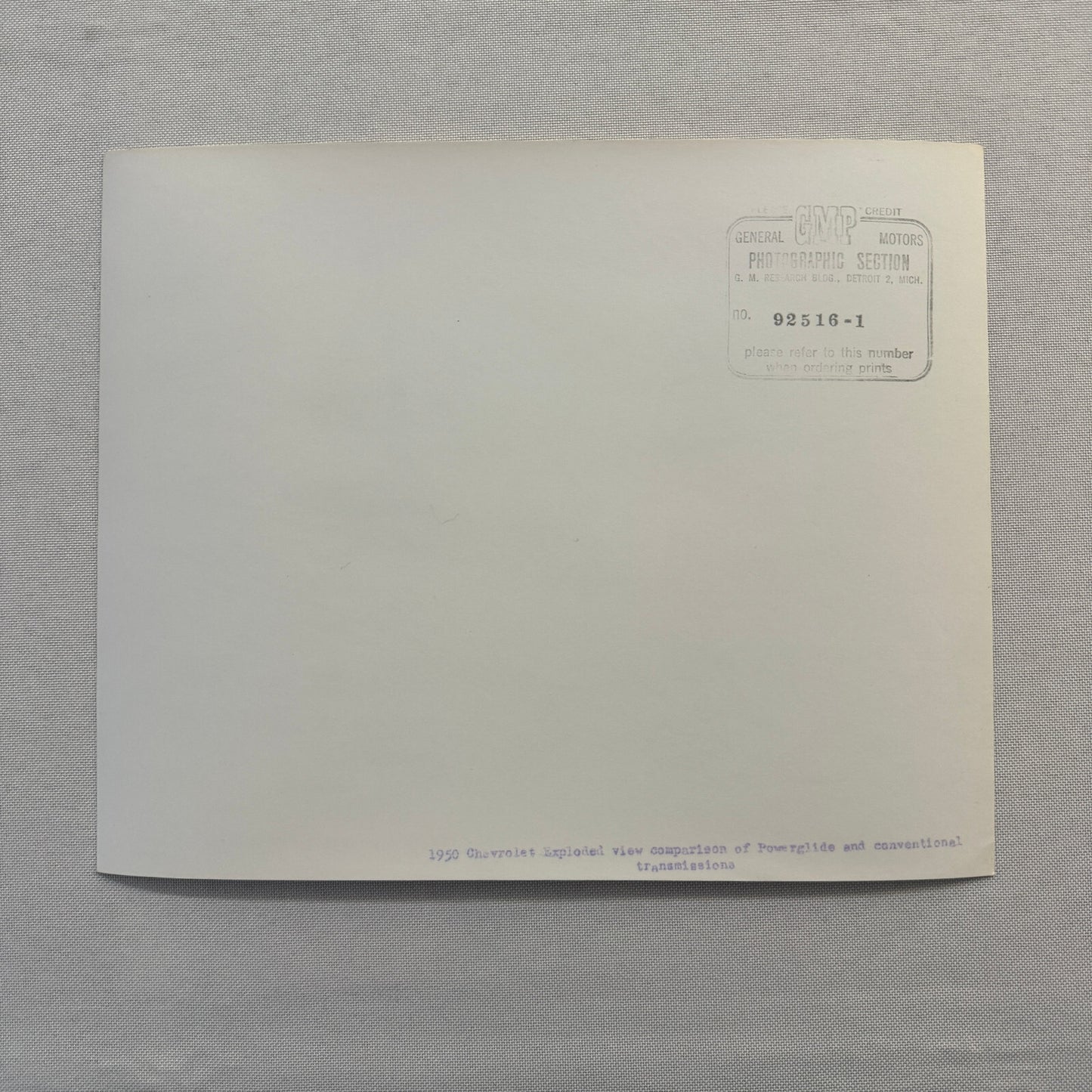 1950 Chevrolet Powerglide Transmission Factory Press Photo Photograph Vintage