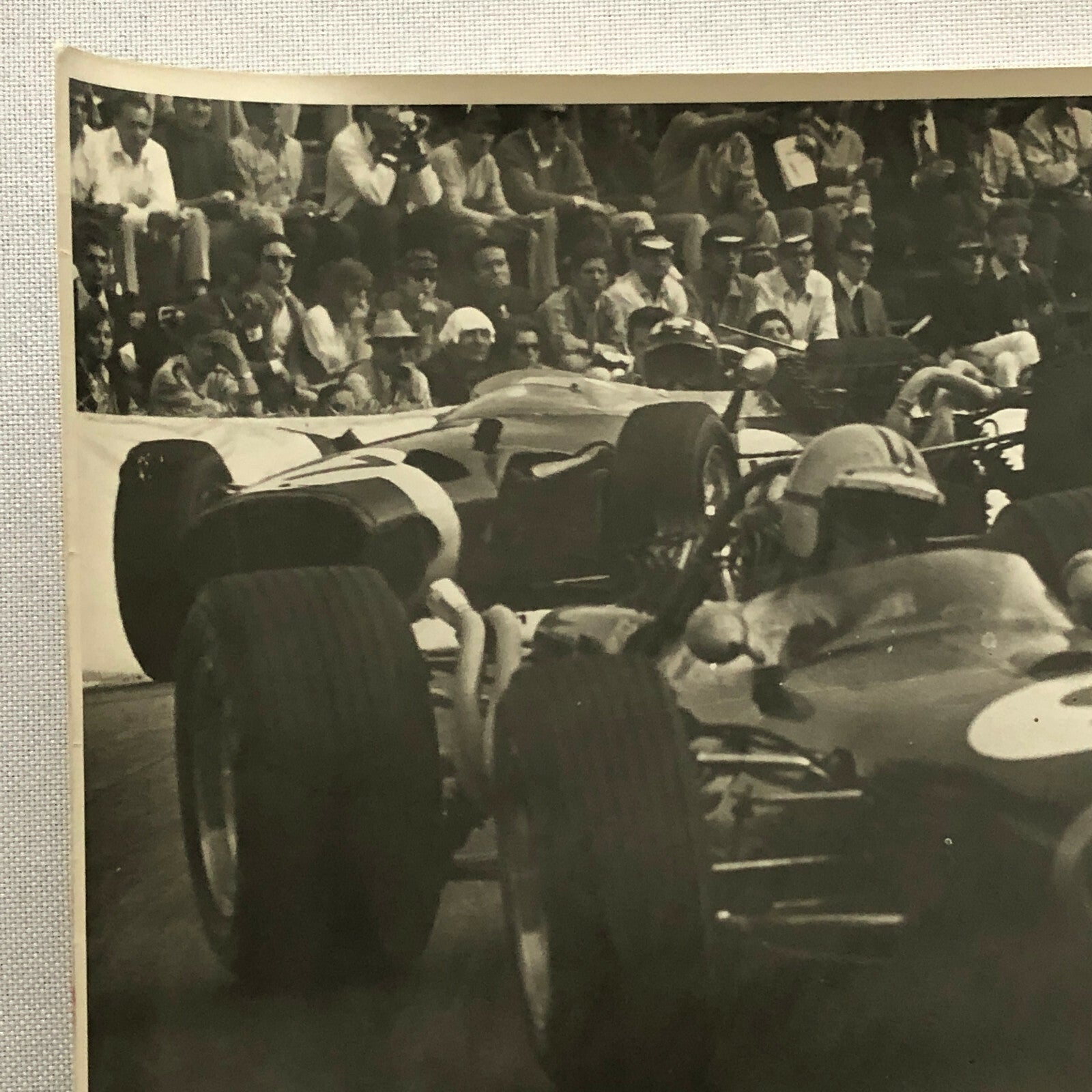 Vintage Racing Car Driver Photo Photograph Print 