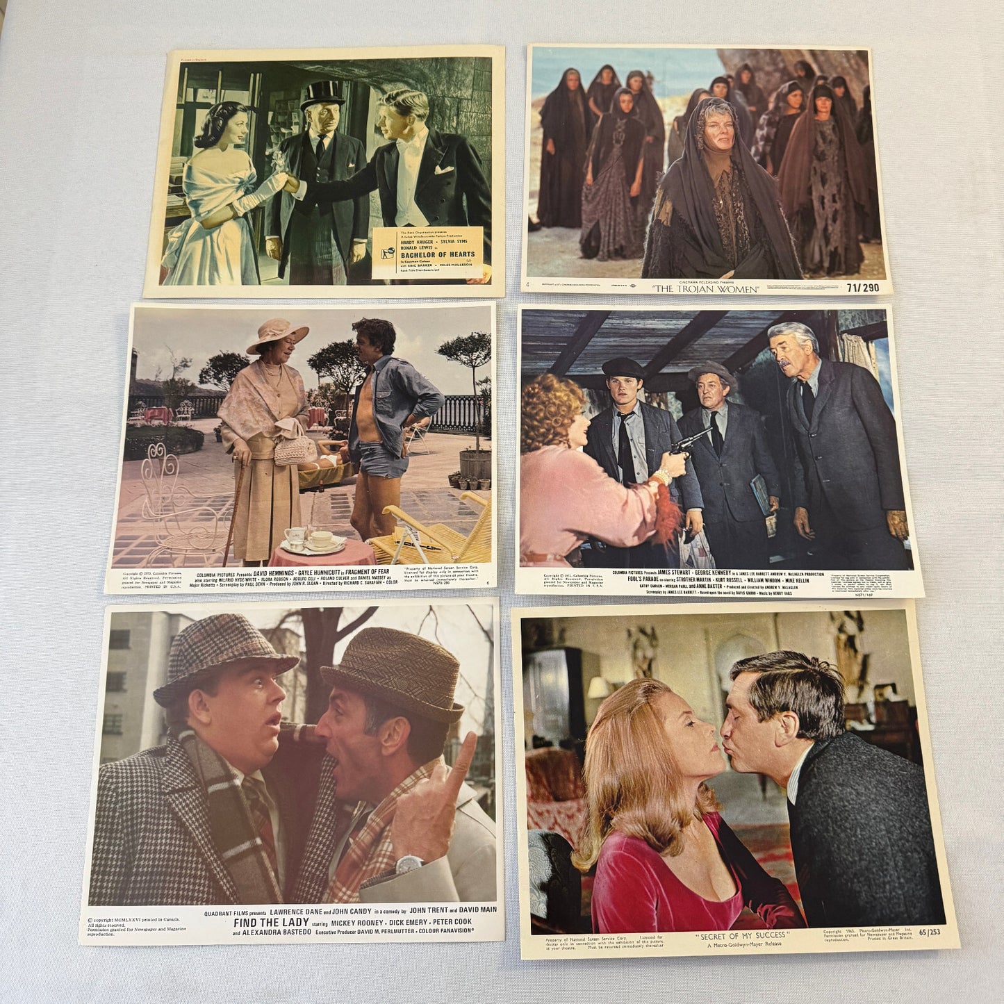 Vintage Movie Lobby Card Mini Poster HUGE Lot 60+ 1950s to 1980s