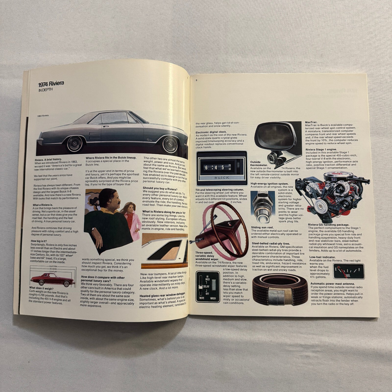 1974 Buick Sales Brochure Catalog Estate Wagon Electra Riviera Apollo Regal +