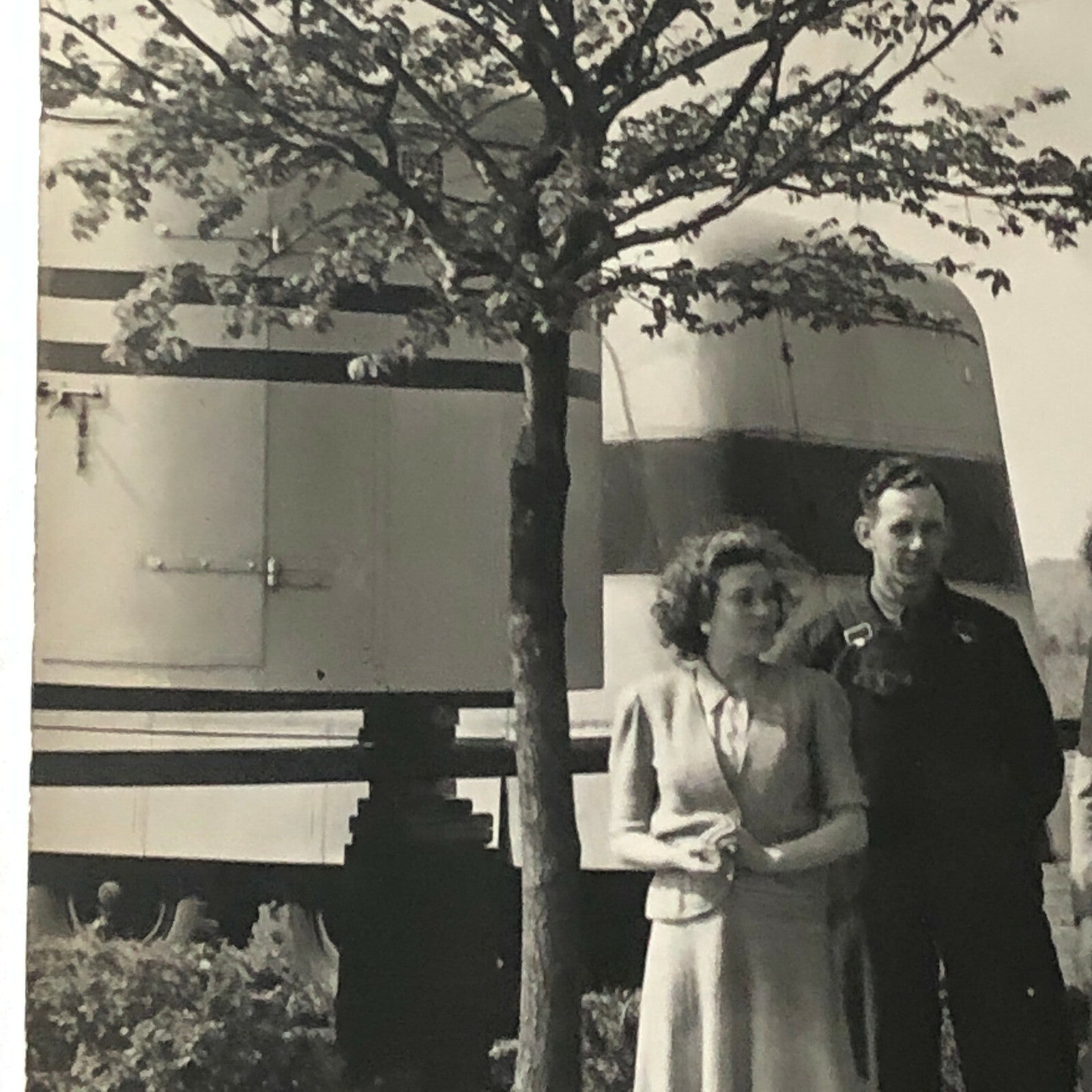 Antique Vintage Factory Company Industrial Workers Photograph ERGO Trailer