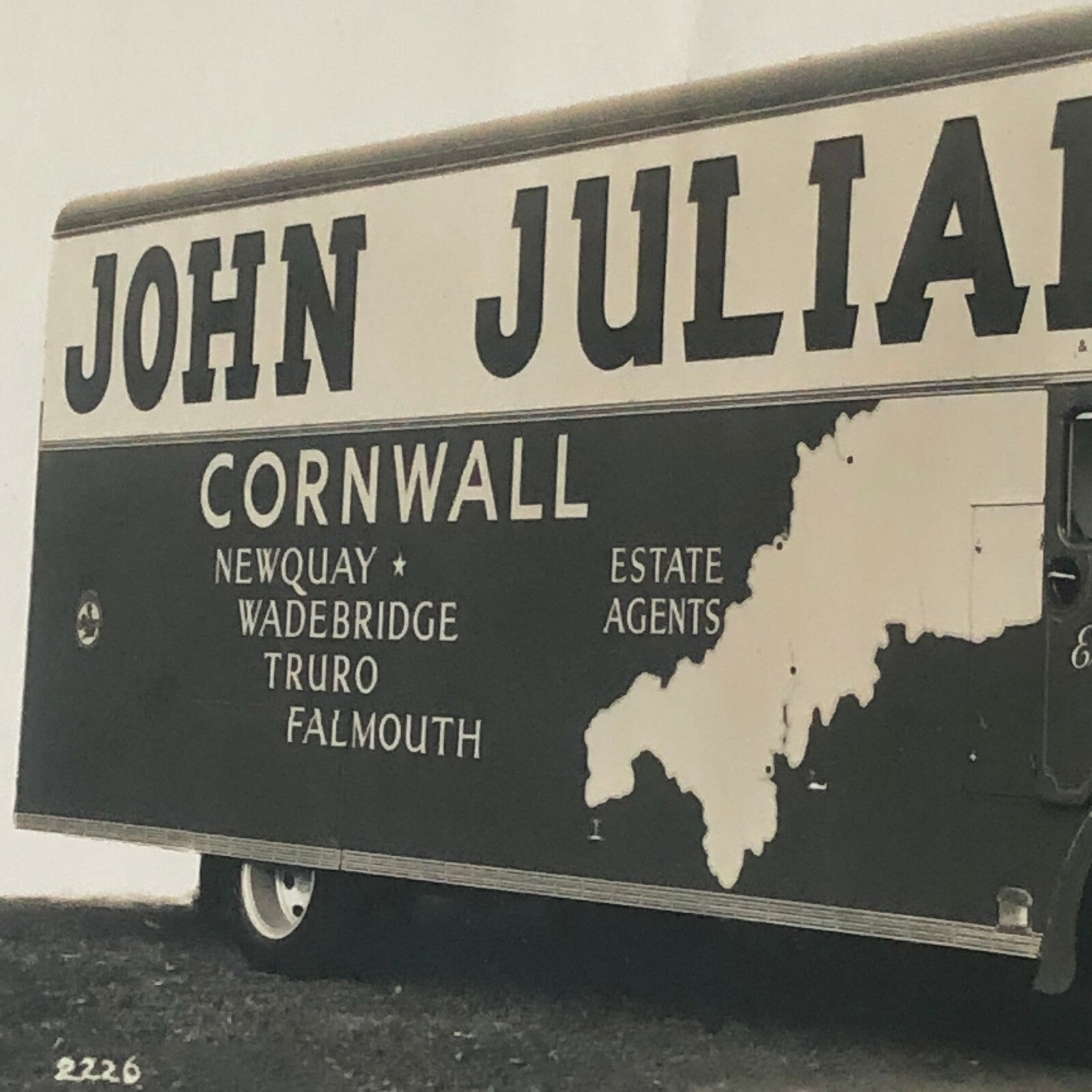 Vintage Moving Van Truck Photo Photograph Lot of 2 UK 