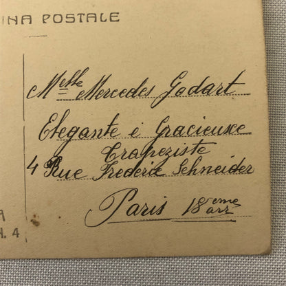 Circus Performer Acrobats Trapeze RPPC Real Photo Postcard Mercedes Godart