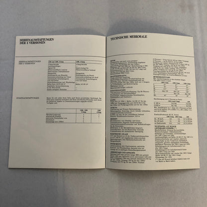 1980 Lancia 1300 and 1500 Car Sales Brochure Catalog German Text