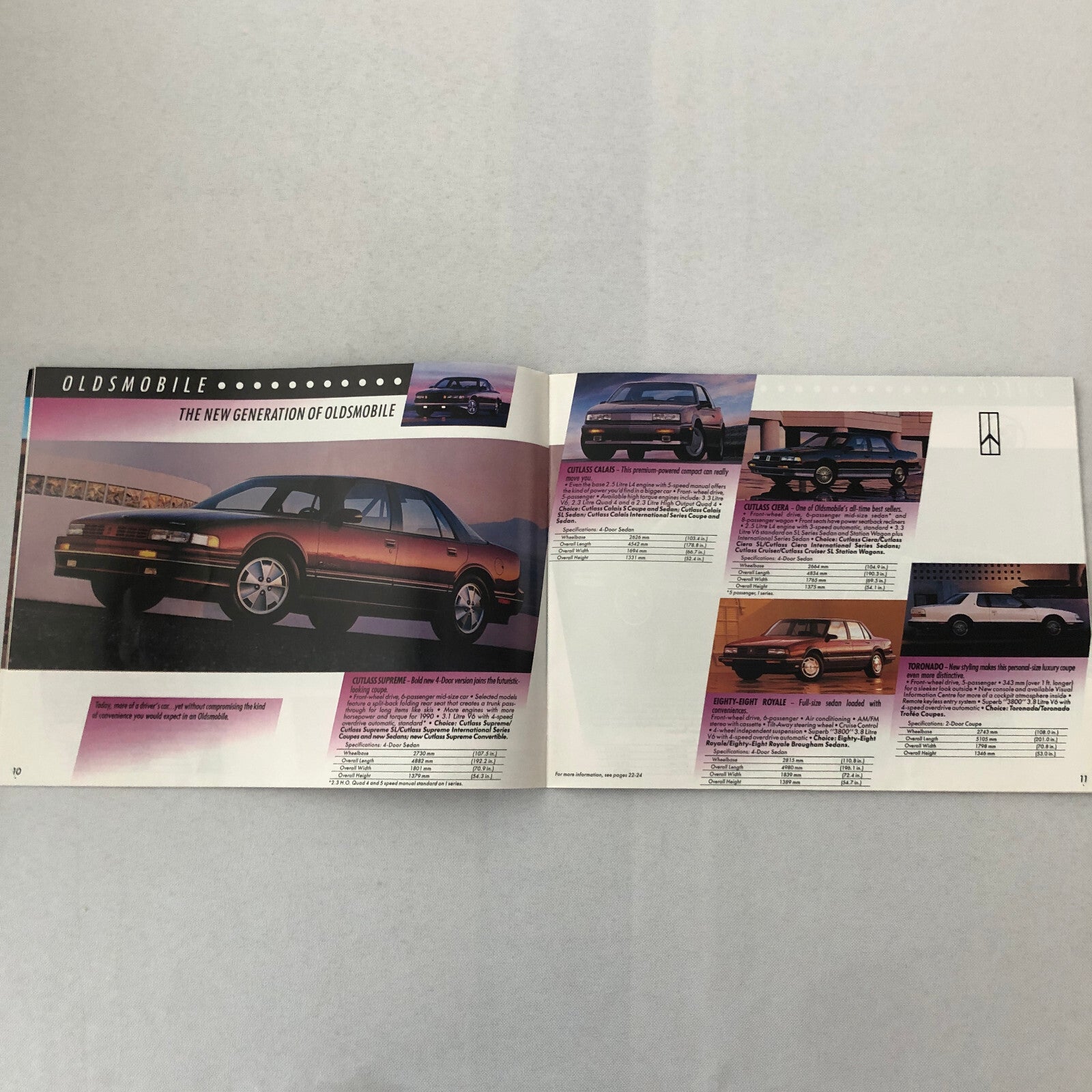 1990 General Motors GM Sales Brochure Catalog Pontiac Chevrolet GMC Cadillac +