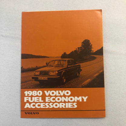 1980 Volvo Fuel Economy Accessories Sales Brochure Catalog Tachometer Spoiler +