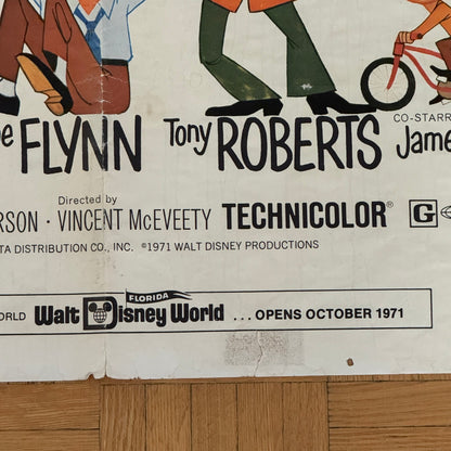 Vintage Disney Movie Poster $1,000,000 Duck Walt Disney Film Million Dollar Duck