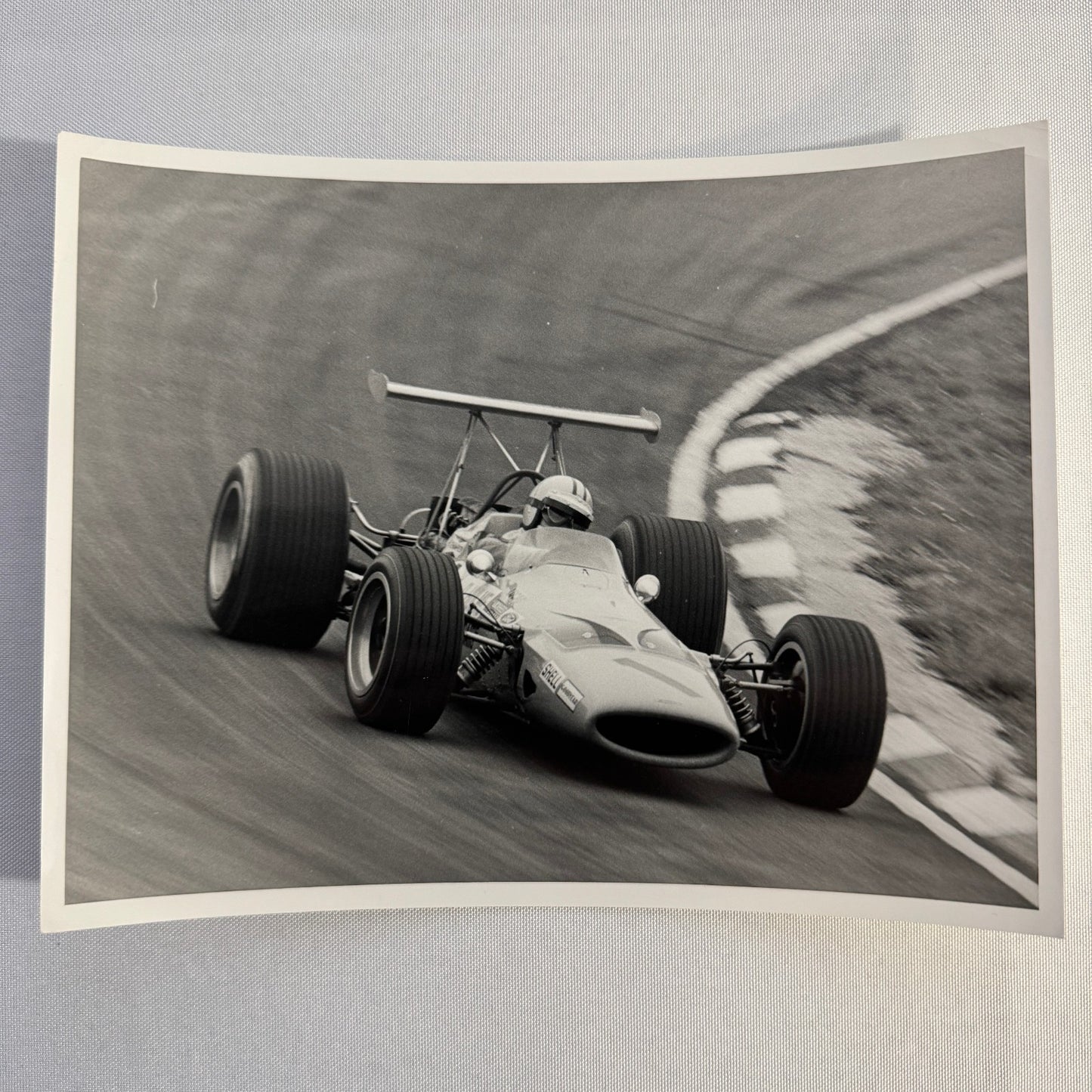 Vintage Racing Photo Denny Hulme McLaren 1968 RAC Grand Prix Photograph