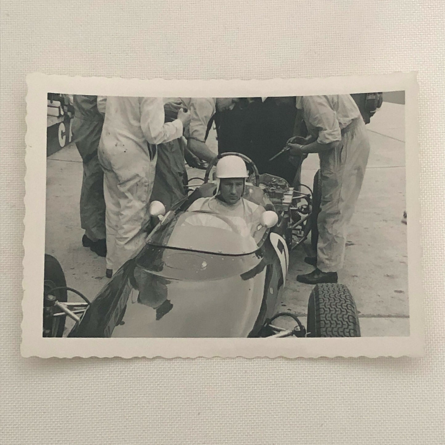 Vintage Racing Photo Photograph Driver Stirling Moss 