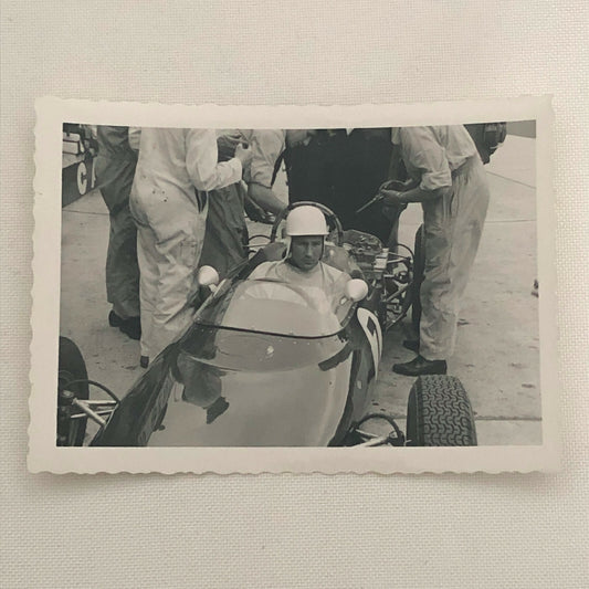 Vintage Racing Photo Photograph Driver Stirling Moss 