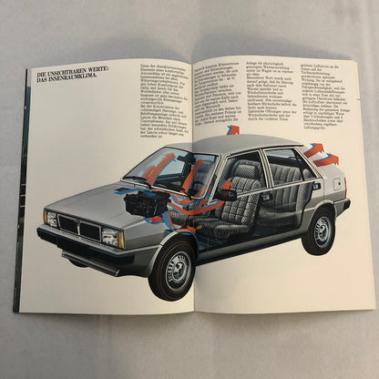 1980 Lancia 1300 and 1500 Car Sales Brochure Catalog German Text