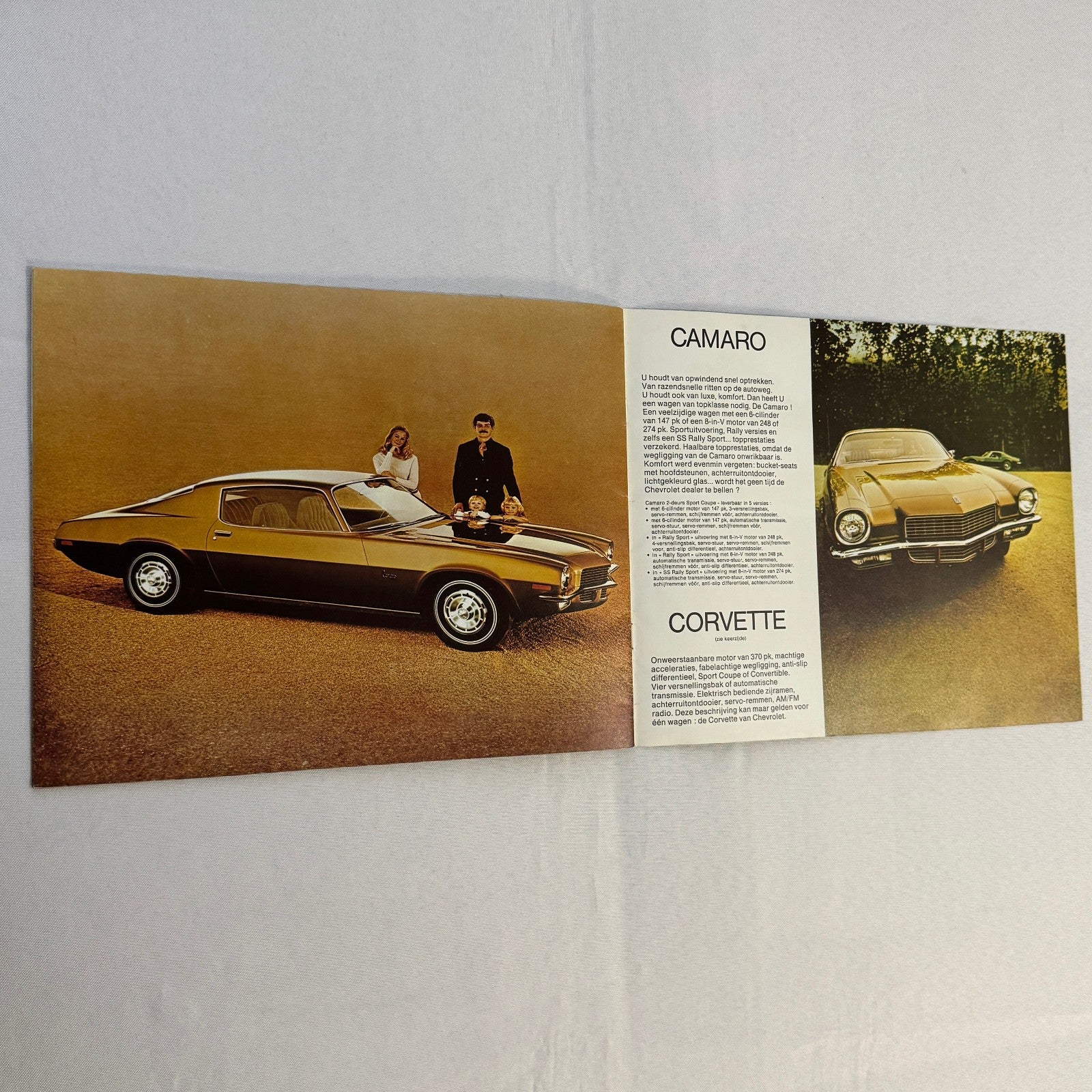 1971 Chevrolet Car Sales Brochure Catalog Corvette Vega Caprice Camaro DUTCH