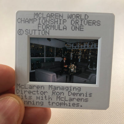 McLaren Director Ron Dennis Racing F1 Formula One Racing 35mm Slide Photo