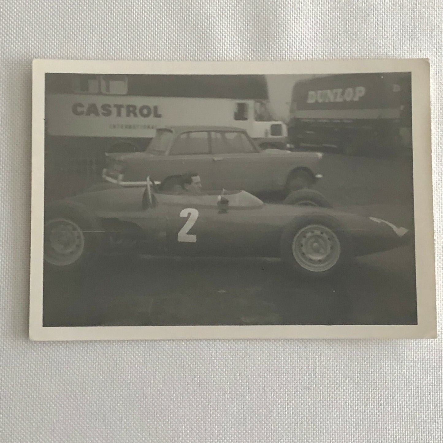 Vintage Grand Prix Racing Car Driver Photo Photograph Print
