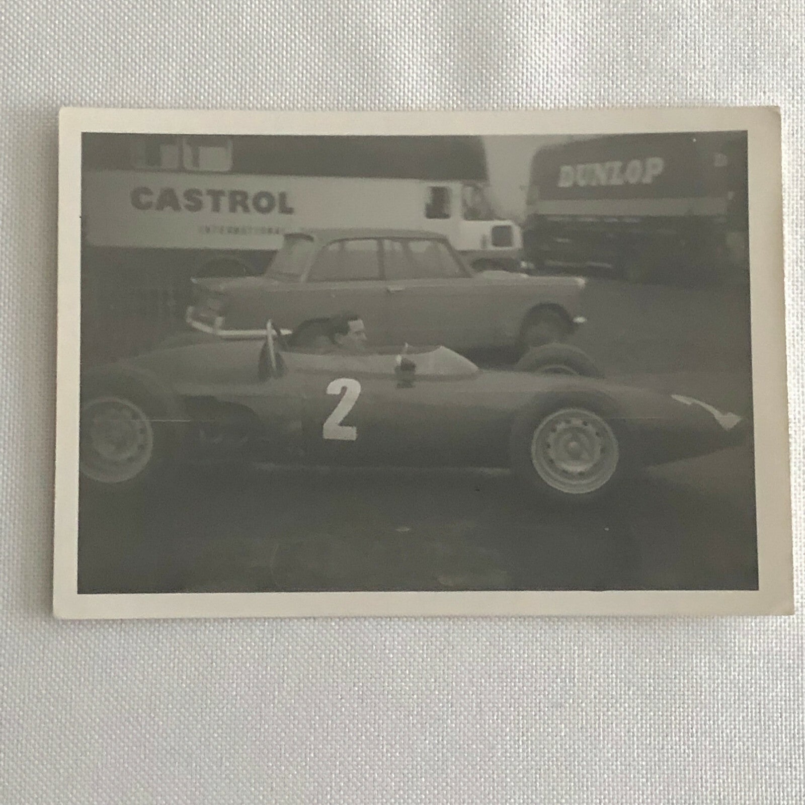 Vintage Grand Prix Racing Car Driver Photo Photograph Print