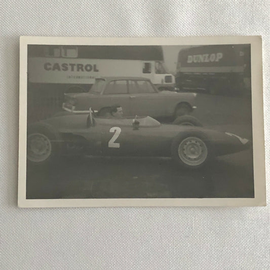 Vintage Grand Prix Racing Car Driver Photo Photograph Print