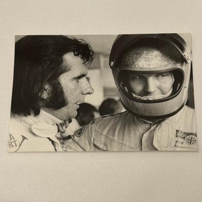 Vintage Racing Photo 1971 Austrian Grand Prix Emerson Fittipaldi Reine Wisell