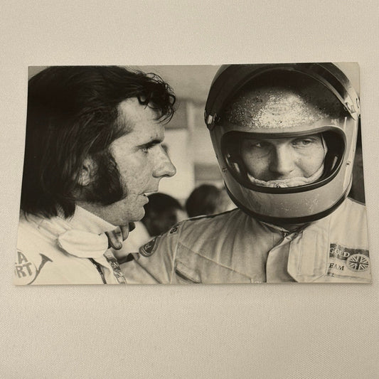 Vintage Racing Photo 1971 Austrian Grand Prix Emerson Fittipaldi Reine Wisell