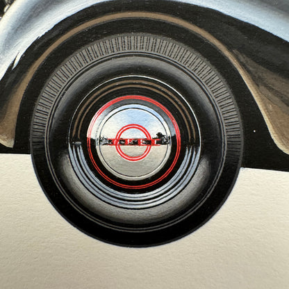 1938 Opel Admiral Cabriolet Glaser Car Illustration Art Drawing Hand Drawn