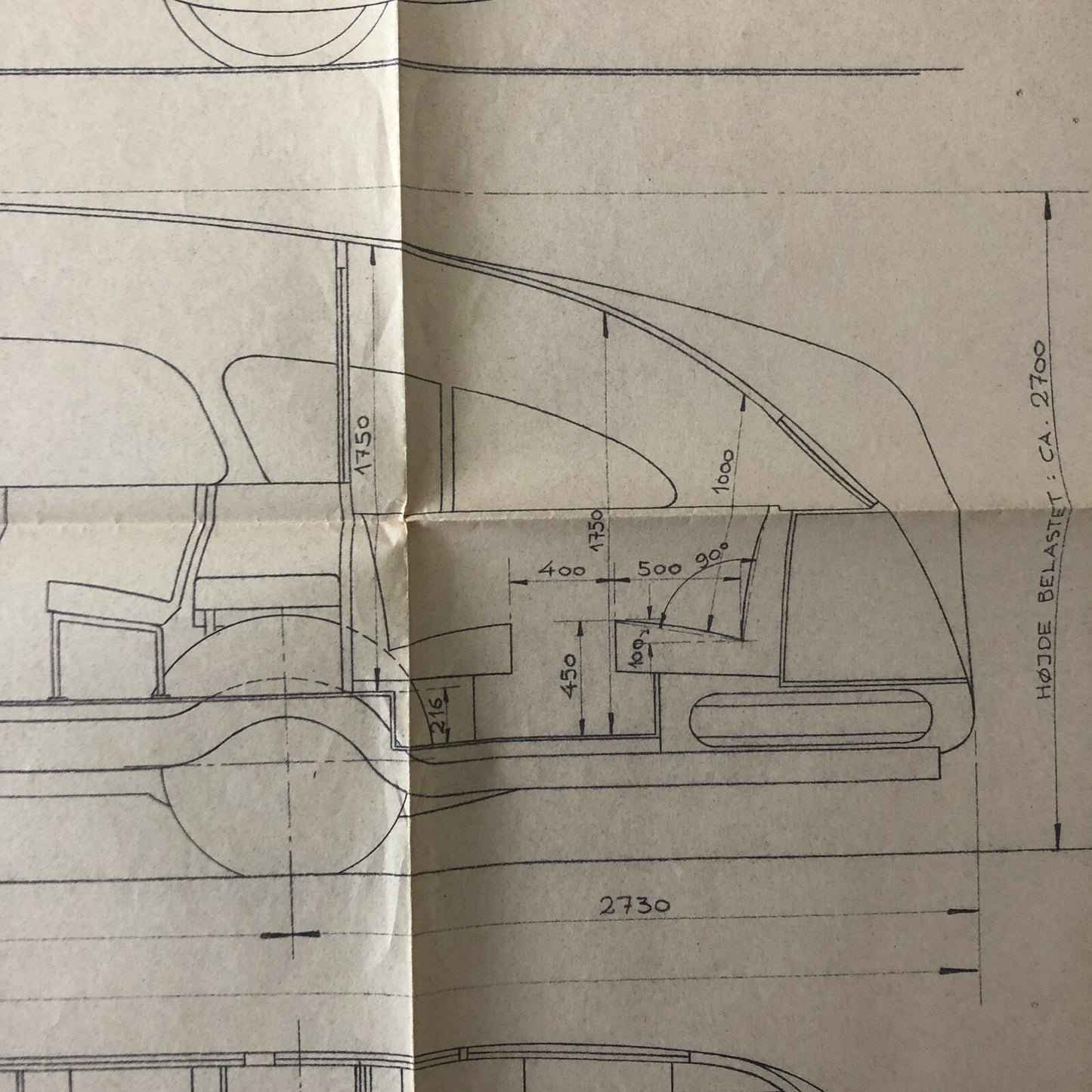 1936 Coachbuilder Bus Design Blueprint Rendering Blue Print Coach Bus Truck