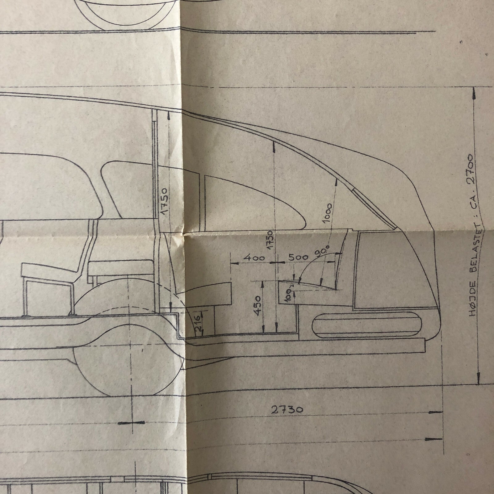 1936 Coachbuilder Bus Design Blueprint Rendering Blue Print Coach Bus Truck