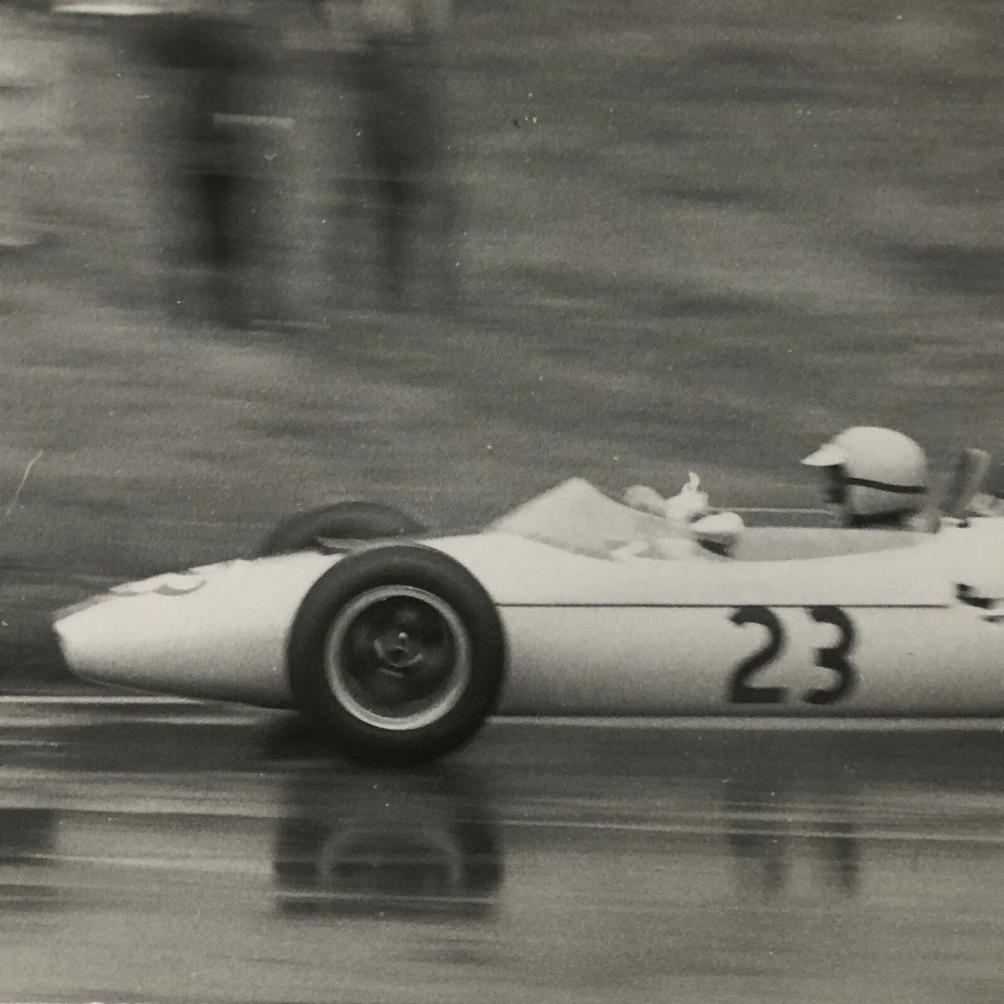 Vintage Car Racing Photo Photograph Print