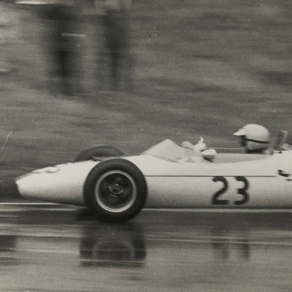 Vintage Car Racing Photo Photograph Print