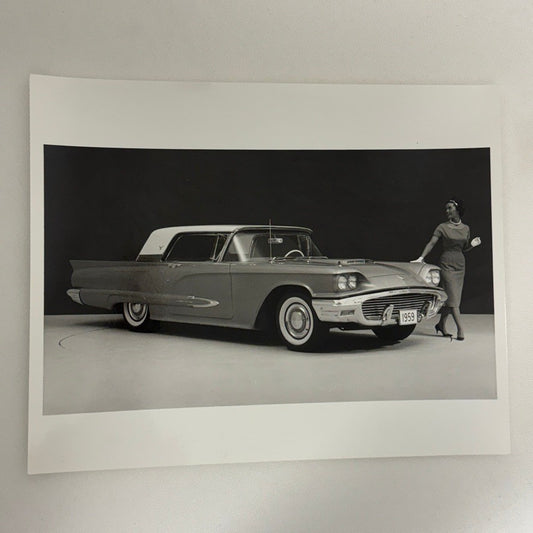 Vintage 1959 Ford Thunderbird Car Automobile Photo Photograph Modern Print