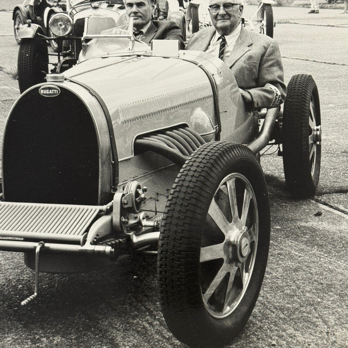 Vintage Bugatti Racing Car Photo Photograph Historic Event Modern Print