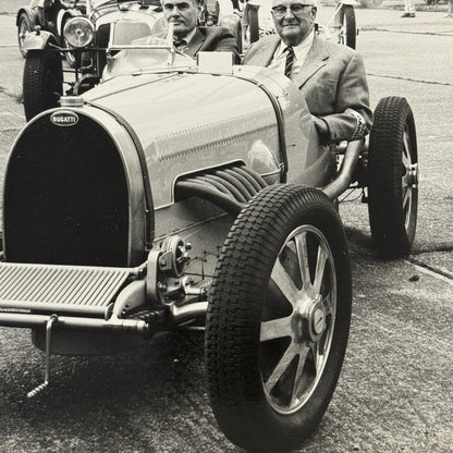 Vintage Bugatti Racing Car Photo Photograph Historic Event Modern Print