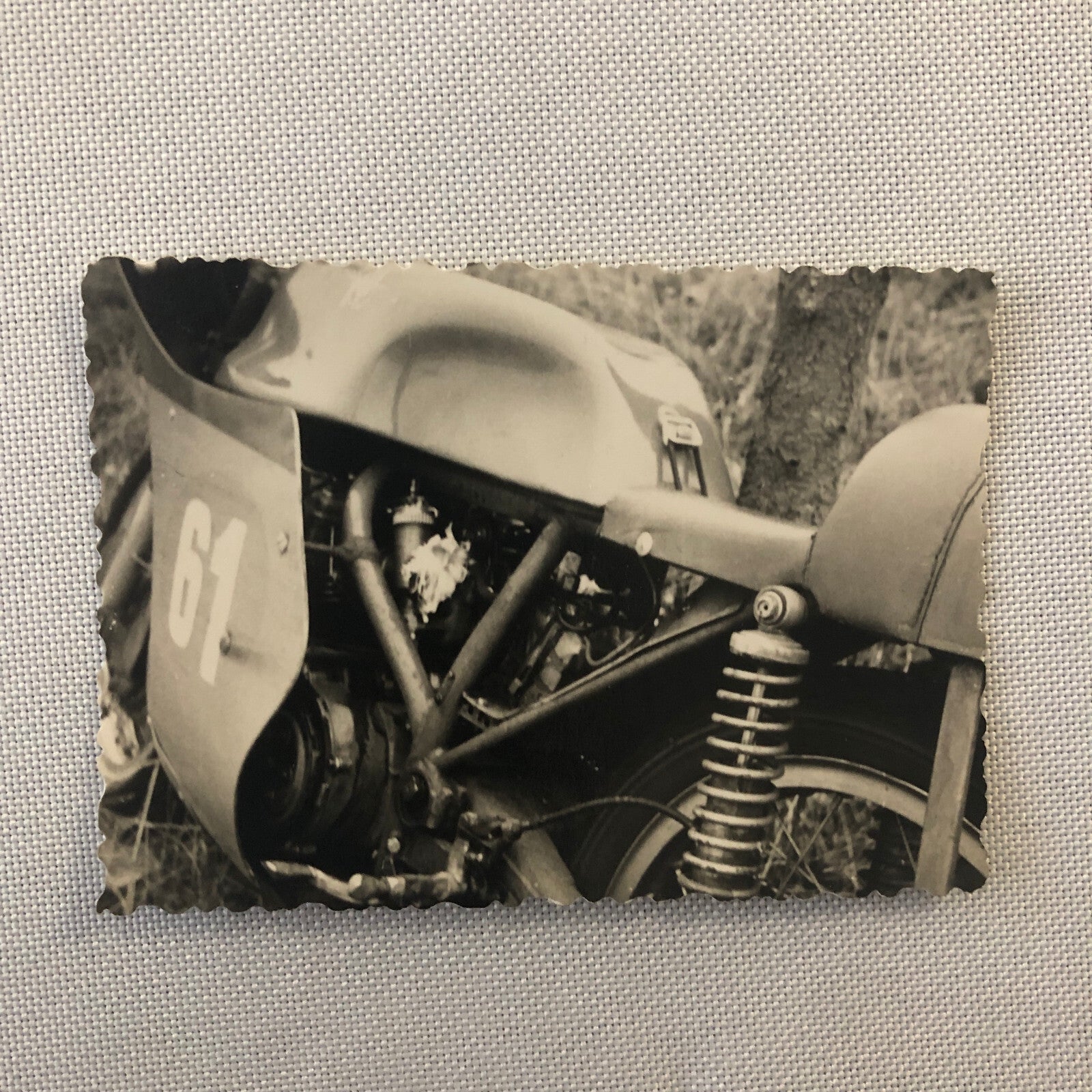 Vintage Motorcycle Racing Photo Photograph Germany Lot 4x Mike Duff Yamaha +