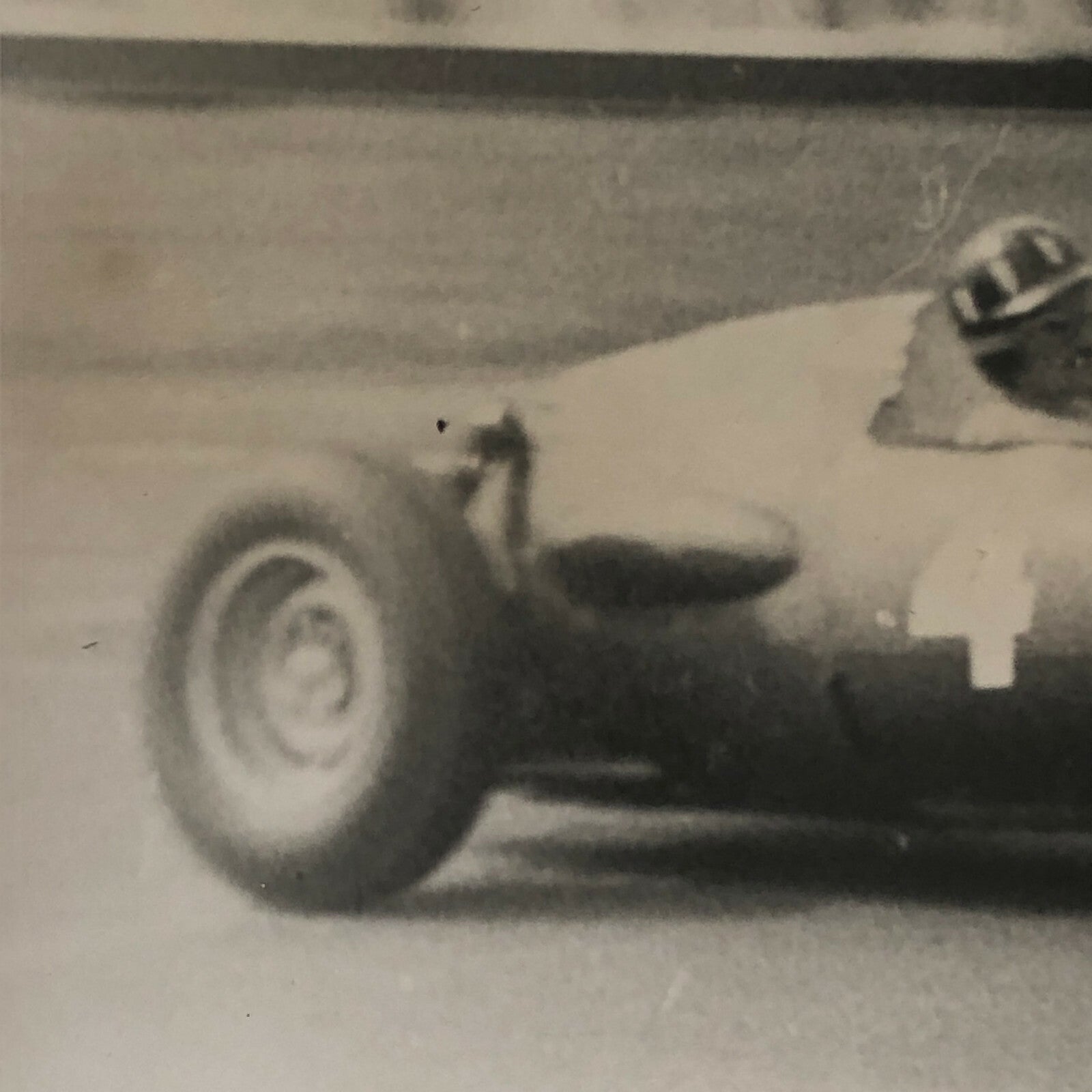 Vintage Racing Car Photo Photograph Print - Possibly BRM Car ? 