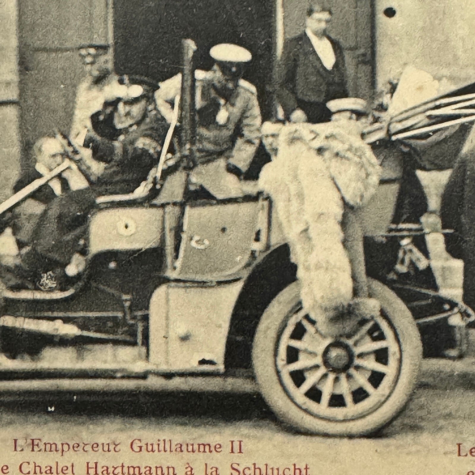 Emperor Guillaume II Kaiser WIlhelm II Car Automobile Postcard Post Card