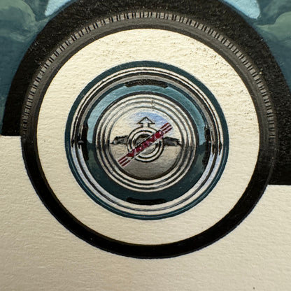 1956 Volvo P1900 Car Automobile Illustration Art Drawing Hand Drawn Robert Preis