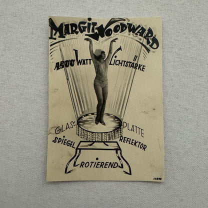 Vintage Circus Performer Postcard Post Card Acrobat Margit Woodward
